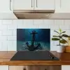 Anker - Ijzer - Zeebodem - Zand keuken achterwand spatscherm klein -sfeer2