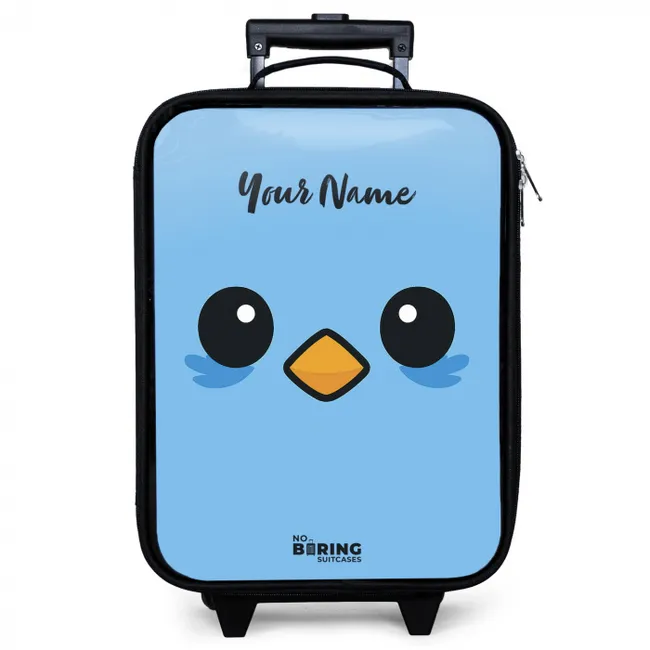 Kawai - Vogel - Blauw Kinderkoffer - Zwart klein -zzz_website3d