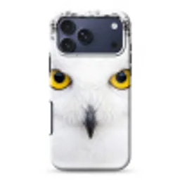 Sneeuwuil - Portret - Geel Toughcase MagSafe Apple iPhone 17 Pro Max klein -3d