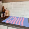 Chill - Roze - Blauw - Golvend Inductie beschermer vinyl 3mm klein -sfeer3