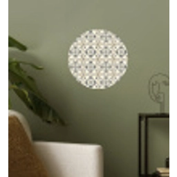 Floraal - Patroon - Kleurrijk Wandcirkel behangsticker klein 186 -sfeer2