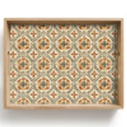 Elegant - Antiek - Kleurrijk Dienblad Rechthoek middel 911 -z3d_shopping