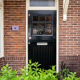 Paars met stippen - Traditioneel Naambord Rechthoek middel -sfeer4-rechthoek-S