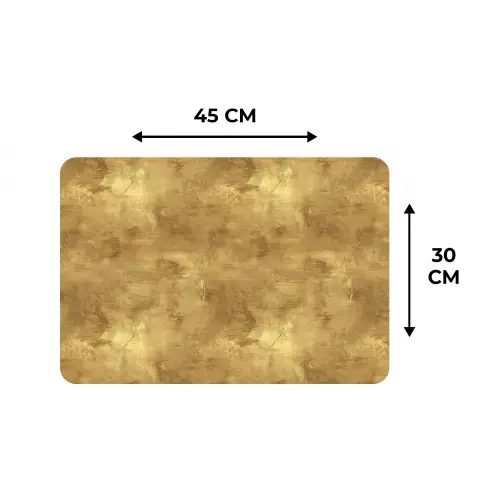Industrieel - Textuur - Goud Placemat vinyl groot 368 -specs
