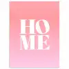 Home - Letters - Groot - Roze poster papier klein -3d