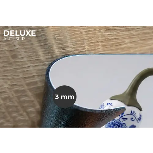 Chilipeper - Keramiek - Blauw Placemat vinyl groot -closeup