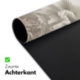 Jungle - Tropisch - Natuur -Vintage - Beige Muismat XXL klein -sfeer2