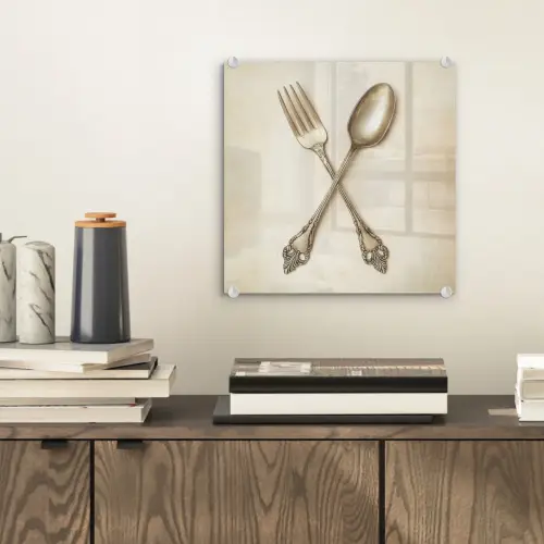 Beige - Vintage - Bestek plexiglas 5mm klein -sfeer1