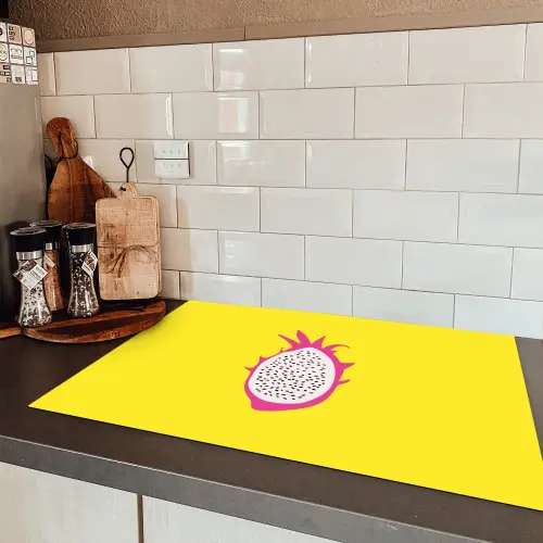 Illustratie - Drakenvrucht - Kleurrijk Inductie beschermer vinyl 3mm klein -sfeer3