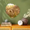 Planten - Natuur - Bloemen - Zon - Horizon Wandcirkel Organisch Forex 3mm klein -sfeer2