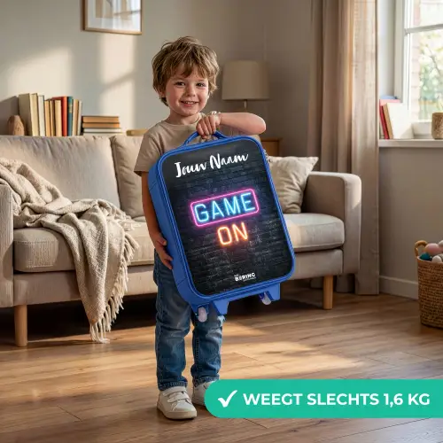 Game - Neon - Muur Kinderkoffer - Blauw klein -sfeer2_NL