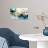 Abstract - Kunst - Gold - Blauw poster papier klein -sfeer3