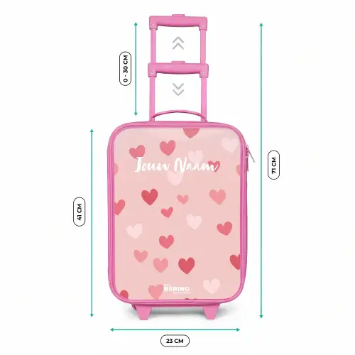Hartjes Kinderkoffer - Roze klein -productfoto_formaten