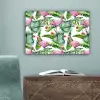 Bladeren - Flamingo - Bloemen - Jungle canvas 2cm klein -sfeer4
