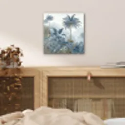 Jungle - Modern - Blauw - Groen aluminium wit klein -sfeer3