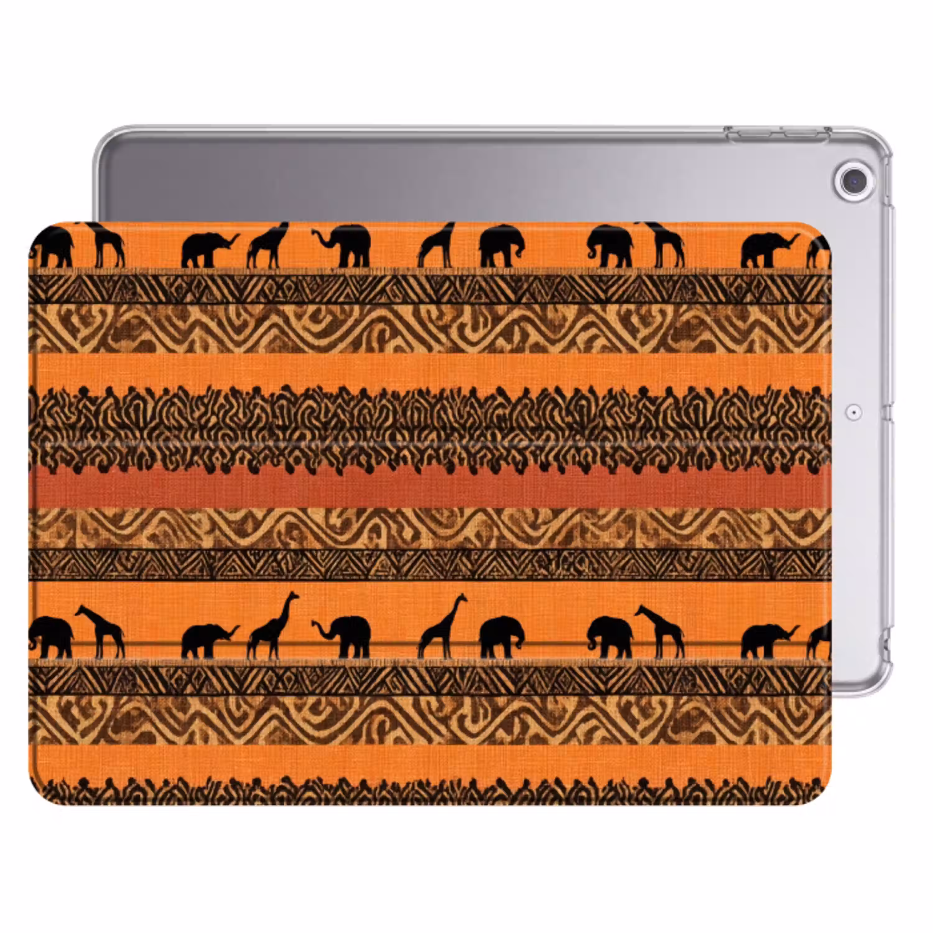 Oranje - Safari - Afrikaans - Dieren - Patroon Apple iPad 2017 middel 1172 -threedimensional_3d_global