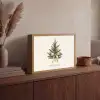 Kerstboom - Kerst - Merry Christmas - Beige Light Box met batterij (Wandlamp) middel -sfeer2