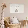 Neushoorn - Wilde dieren - Pastel kleuren Wandkleed katoen klein -wsfeer5_kind