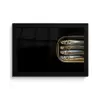 Sardines - Blik - Zwart - Vissen fotolijst zwart zonder passe partout klein -3d
