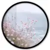 Klif - Bloemen - Zee - Roze Fotolijst rond zonder passe partout klein -3d