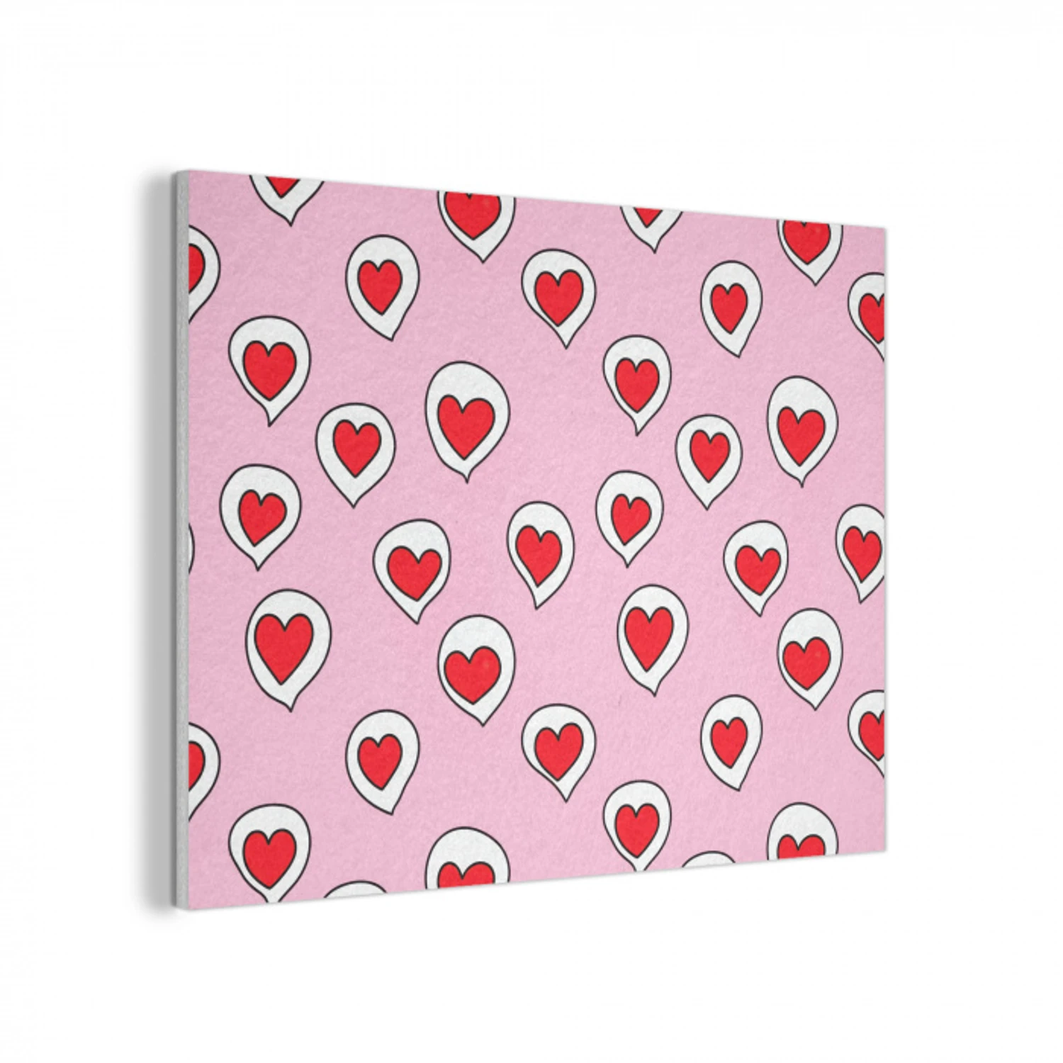 Hartjes - Patroon - Rood PET vilt klein 837 -3d