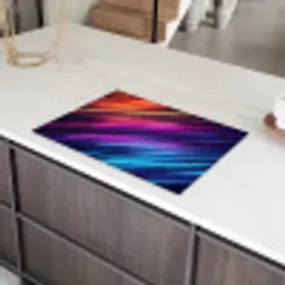 Snelheid - Kosmos - Kleurrijk Inductie beschermer vinyl 3mm klein -sfeer8