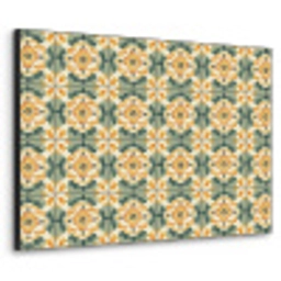 Keramiek - Verweerd - Kleurrijk Textielframe zwart klein 947 -3d