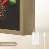 Chilipepers - Basilicum - Blaadjes - Rood Light Box met batterij (Wandlamp) middel -USP_websiteoplaadbaarNL