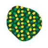 Donkergroen - Ananas - Bladeren Wandcirkel Organisch Forex 3mm klein 629 -3d