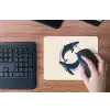 Walvissen - Spetters - Cirkel - Donkerblauw muismat rubber klein -toetsenbord