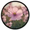 Bloemen - Paars - Wazig Fotolijst rond zonder passe partout klein -3d