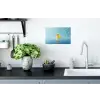 Bubbels - Badeend - Geel Muursticker klein -keuken