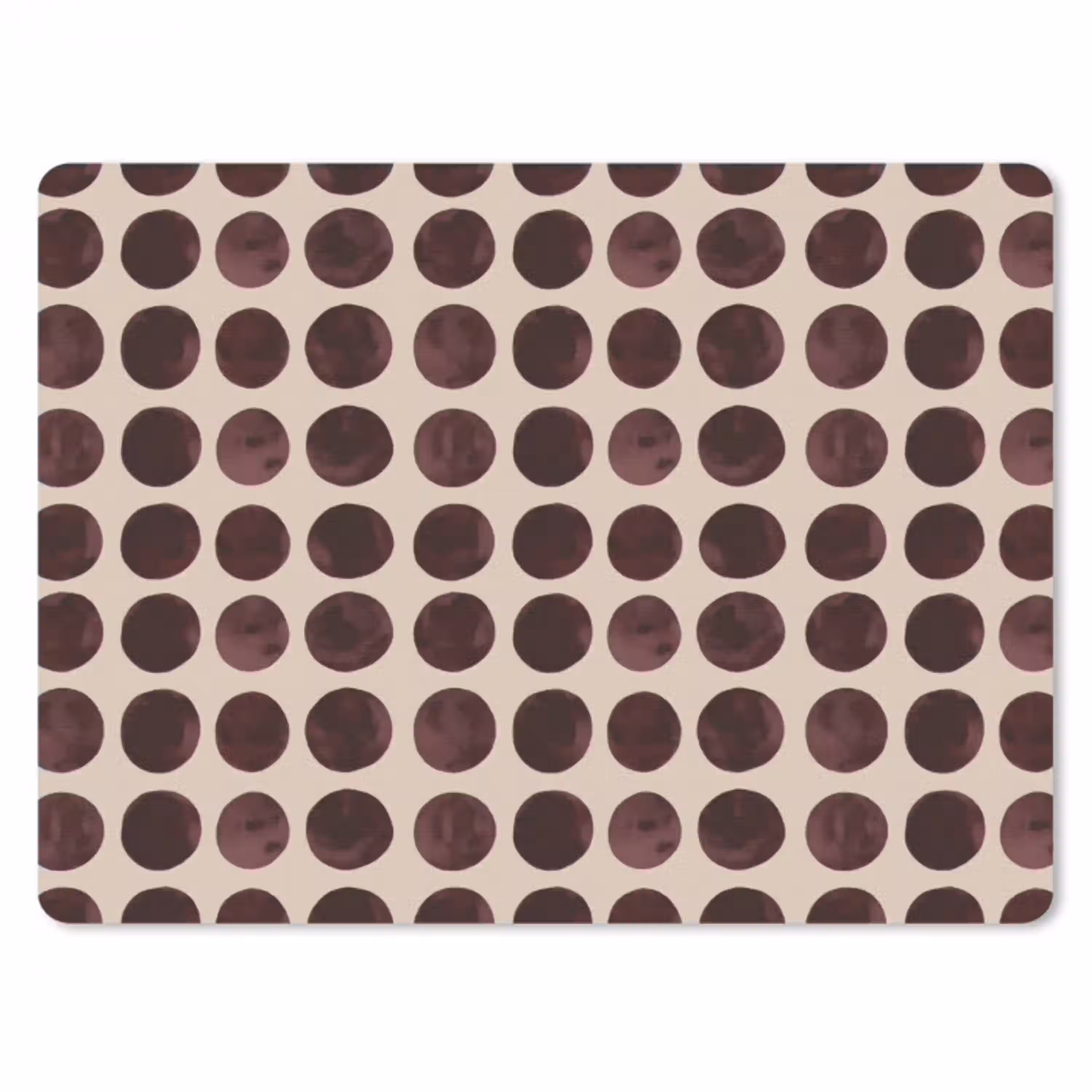 Stippen - Patroon - Bruin muismat rubber klein 262 -3d