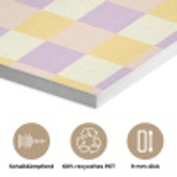 Blokjes - Lila - Geel PET vilt klein 837 -closeup_DE