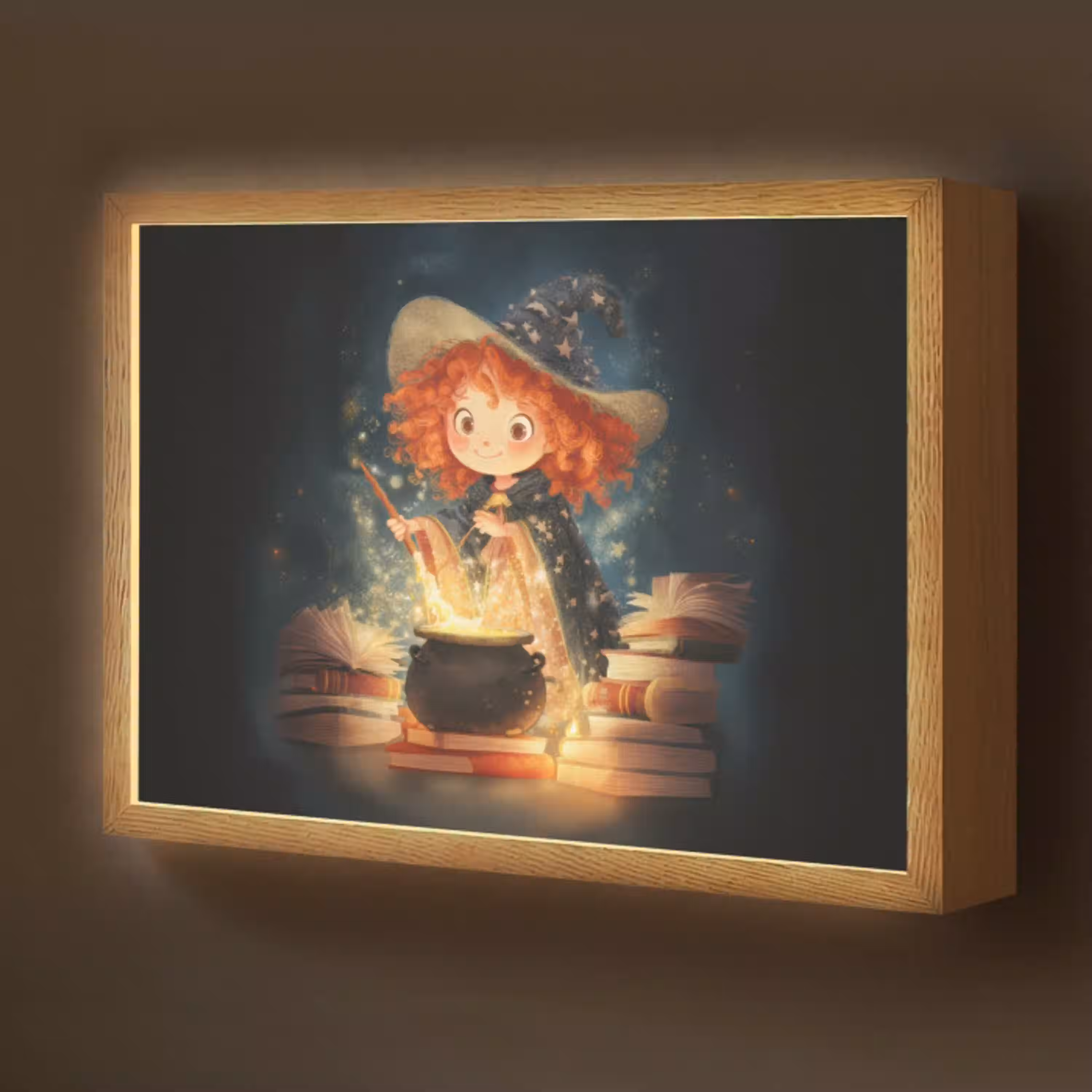 Tovenares - Meisje - Boeken - Toveren Light Box met batterij (Wandlamp kind) middel -z3d_website