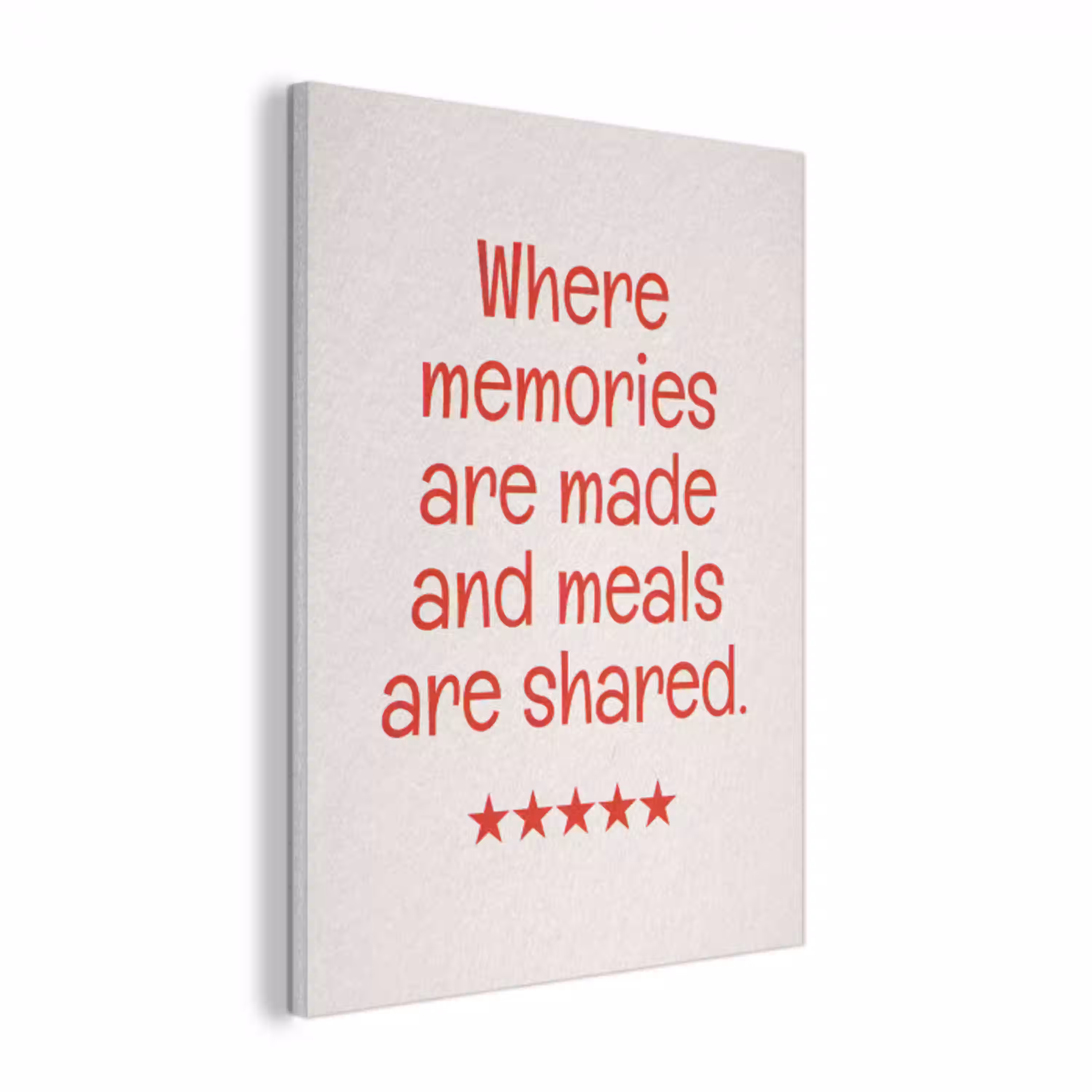 Quote - Sterren - Rood - Memories PET vilt klein -3d