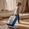 Danny dino Kinderkoffer - Blauw klein -sfeer1