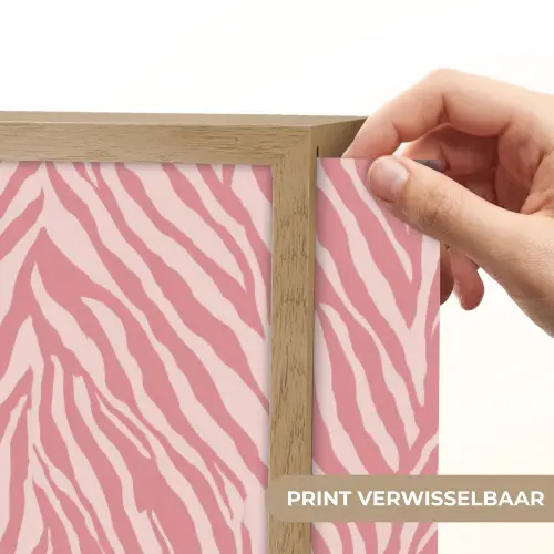 Zebra - Print - Roze Light Box met batterij (Wandlamp) middel 907 -USP_websiteprintNL