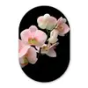 Orchidee - Bloemen - Roze - Stilleven - Flora Wandcirkel Ovaal Forex klein -3d