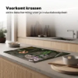 Bieslook Bloesem en Antieke Keukenwaren Inductie beschermer vinyl 3mm klein -sfeer1