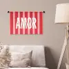 Amor - Strepen - Rood - Roze Wandkleed katoen klein -sfeer4