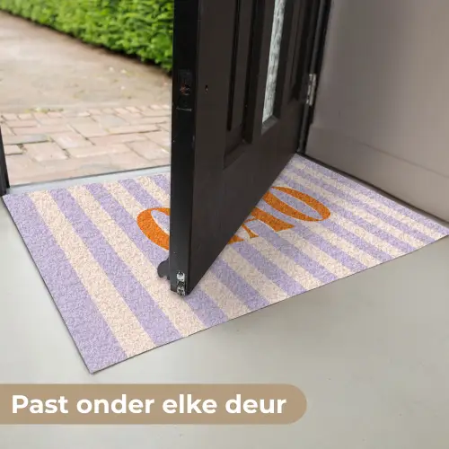 Ciao - Quote - Pastel - Strepen Deurmat klein -USP_NL