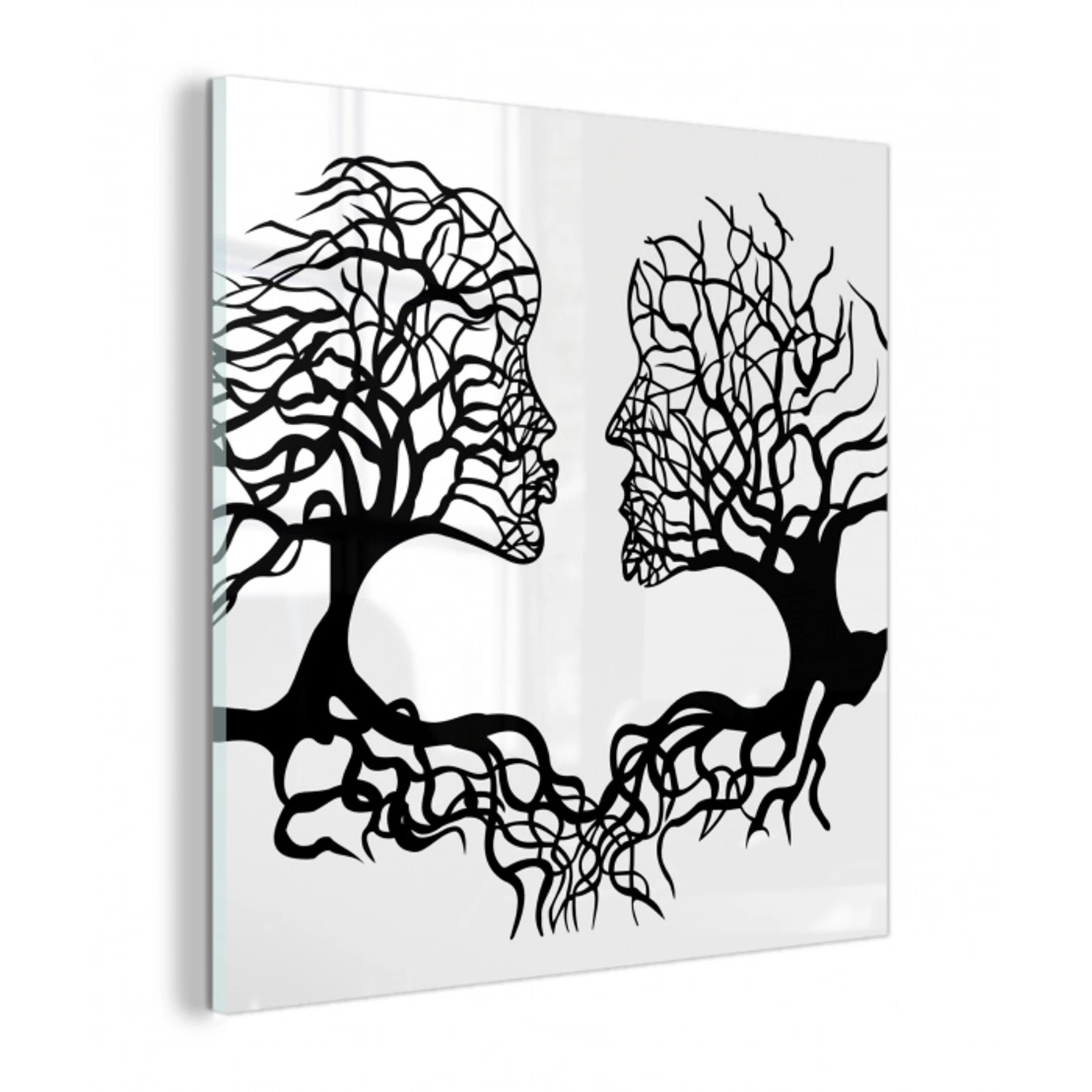 Bomen - Gezicht - Kunst - Abstract plexiglas 5mm klein -z3d