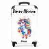 Steigerende Eenhoorn met Regenboogmanen NBS - Handbagage koffer - Kinderen Unisex middel -productfoto_recht