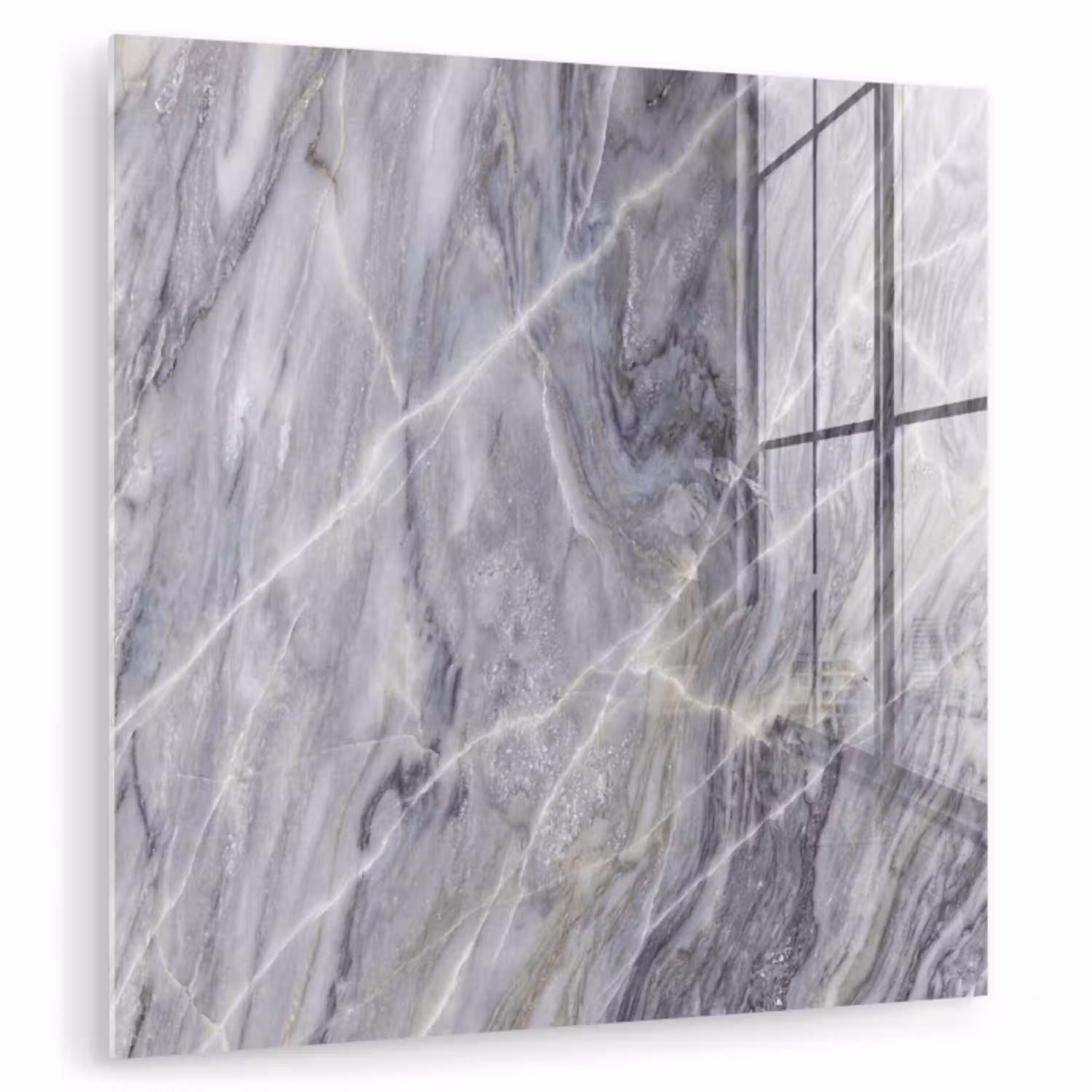 Marmer - Ader - Patroon - Abstract - Grijs plexiglas 5mm klein -zzzproduct_nieuw