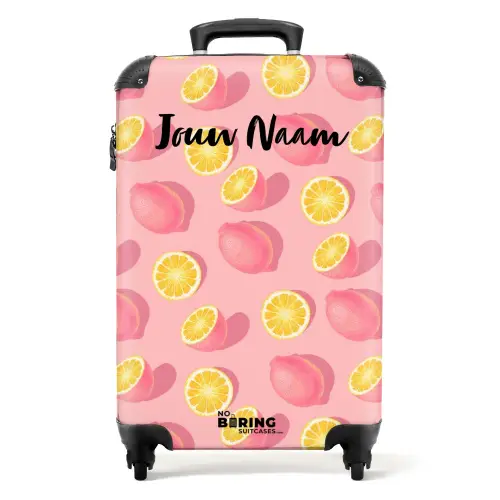 Pink limoncello NBS - Handbagage koffer - Kinderen Unisex middel -productfoto_recht
