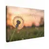 Paardenbloem - Zonsondergang - Veld Tuinposter op houten frame 2 cm dik klein -3d