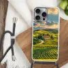 Toscane - Landschap - Wijngaarden Hoesje iPhone 16 Pro Max met koord klein -sfeer4
