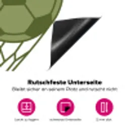 Voetbal - Goal - Sport - Groen Inductie beschermer vinyl 3mm klein -zzzzzzz-lf-onderkant