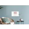 Retro - Bad - Roze Muursticker klein -plant